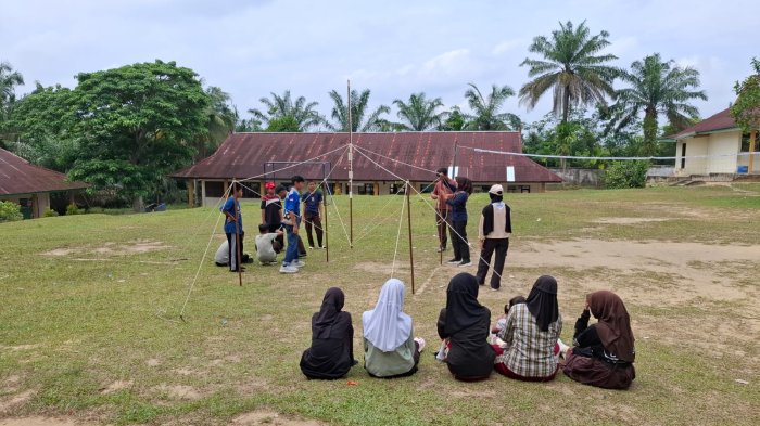 Latihan Penuh Semangat, Pramuka MTsN 6 Muaro Jambi Matangkan Persiapan Jambore