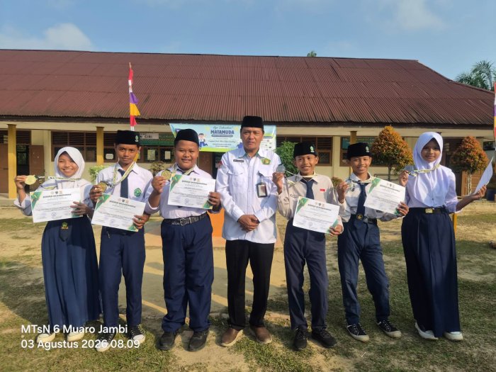 Enam Siswa MTsN 6 Muaro Jambi Raih Prestasi Gemilang pada Ajang Pencak Silat Piala Bupati Batang Hari Tahun 2026